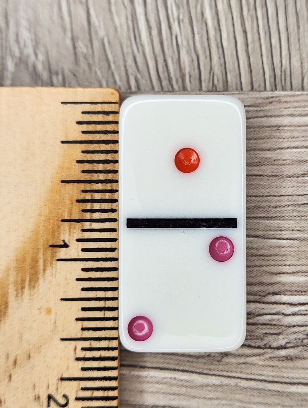 1:2 Replacement Domino Large Dot Shiny Color 1½ X ¾ X ¼ Dominoes
